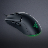 雷蛇 （Razer） 毒蝰迷你版 有线鼠标 游戏鼠标 电竞鼠标 双手通用 RGB 黑色 8500DPI lol吃鸡神器