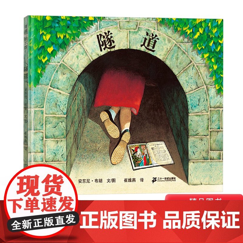 二胎教育系列隧道蒲蒲兰儿童绘本系列硬壳精装图画书我想有个妹妹换弟弟家庭亲情兄妹情二宝安东尼布朗大作3至8岁感情培养正版童