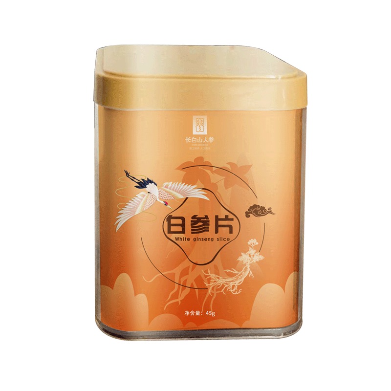 长白山人参 白参片 φ1.4 48g/罐