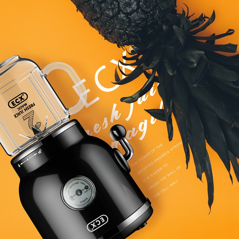 网红杯具熊(BEDDYBEAR)官方正品ECX家用电机全自动榨汁杯料理机果汁机电动果蔬榨汁机水果碰碰机-明星倾力推荐同款