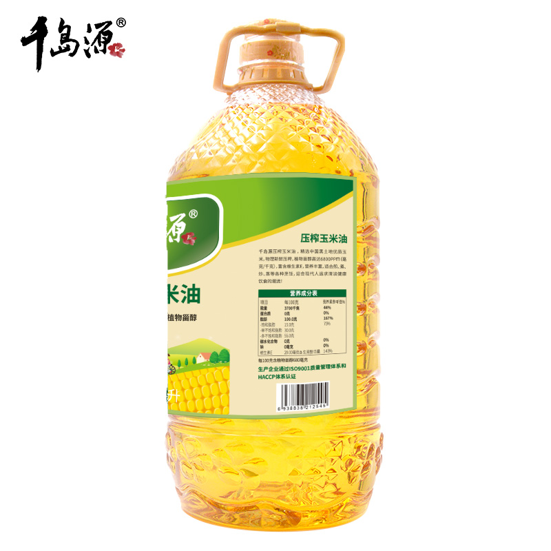 千岛源 压榨玉米油5L(单位:桶)高清大图