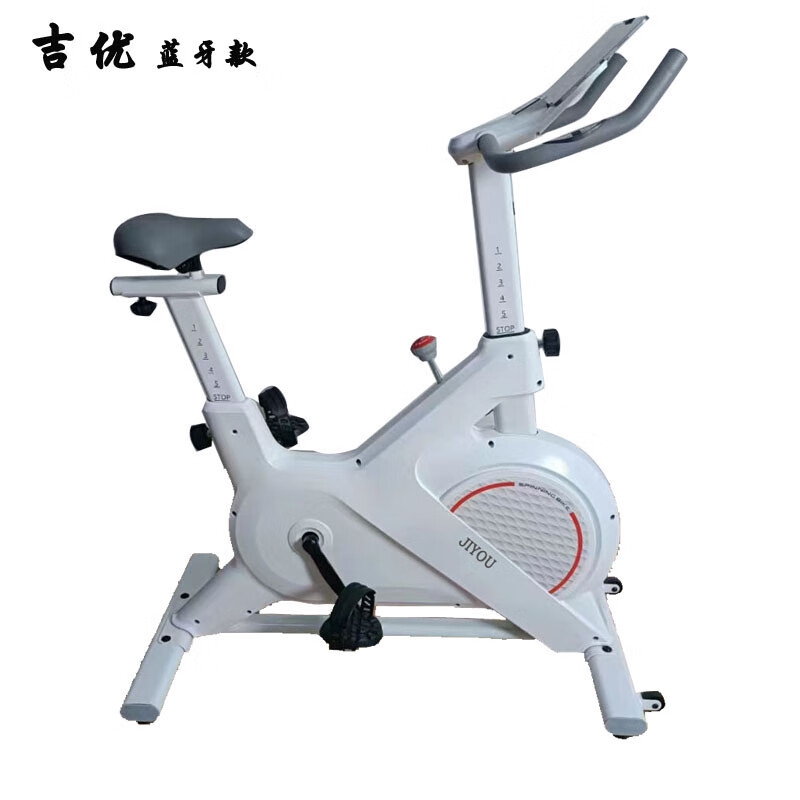 吉优JY-7077动感单车家用智能磁控健身器材室内立式健身车脚踏自行高清大图