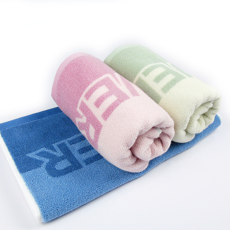 莺歌 A类纯棉素色毛巾两条装75*35(±2)cm*2(颜色随机) 盒高清大图