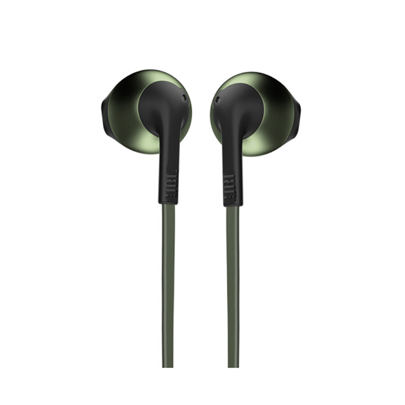 JBL TUNE205BT无线蓝牙耳机 运动耳机 T205BT半入耳式音乐耳机 带麦手机可通话 珊瑚绿