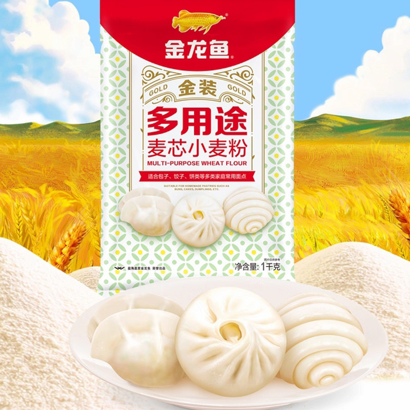 金龙鱼金装多用途麦芯小麦粉/1kg高清大图