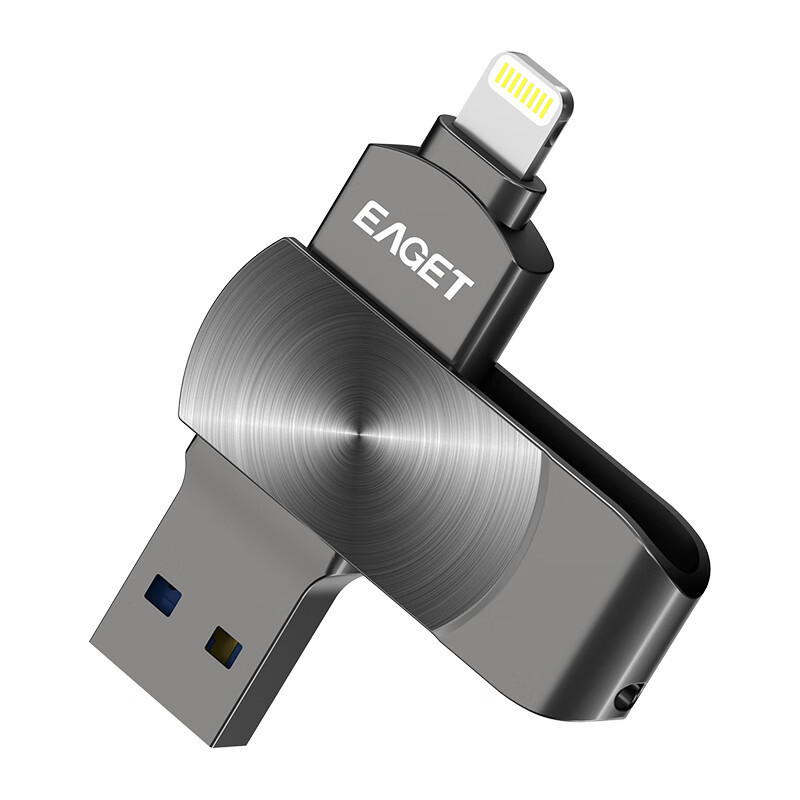 忆捷(EAGET) 优盘 U盘 USB3.0 双接口 i66Plus-512G 55×15×8mm (单位:个) 锖色高清大图