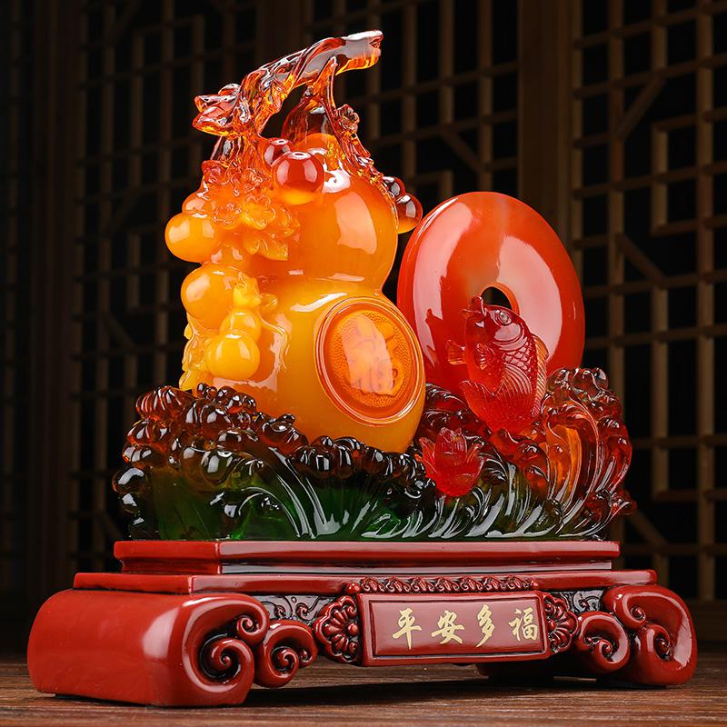 美帮汇葫芦摆件隔断平安扣客厅乔迁新居搬新家新屋入伙暖房礼品高清大图
