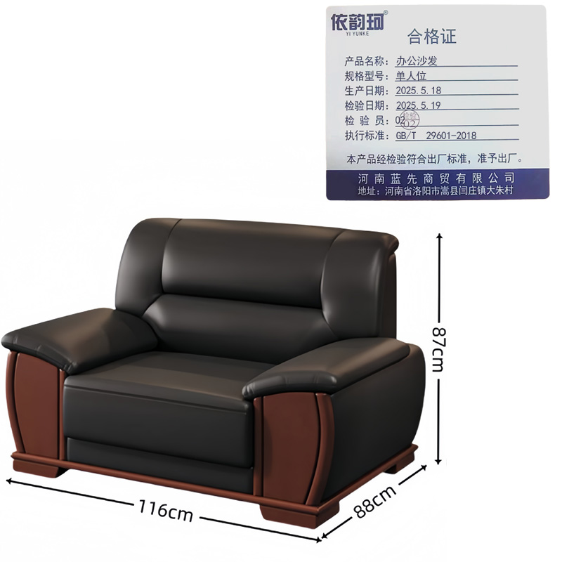 依韵珂办公沙发单人位张高清大图
