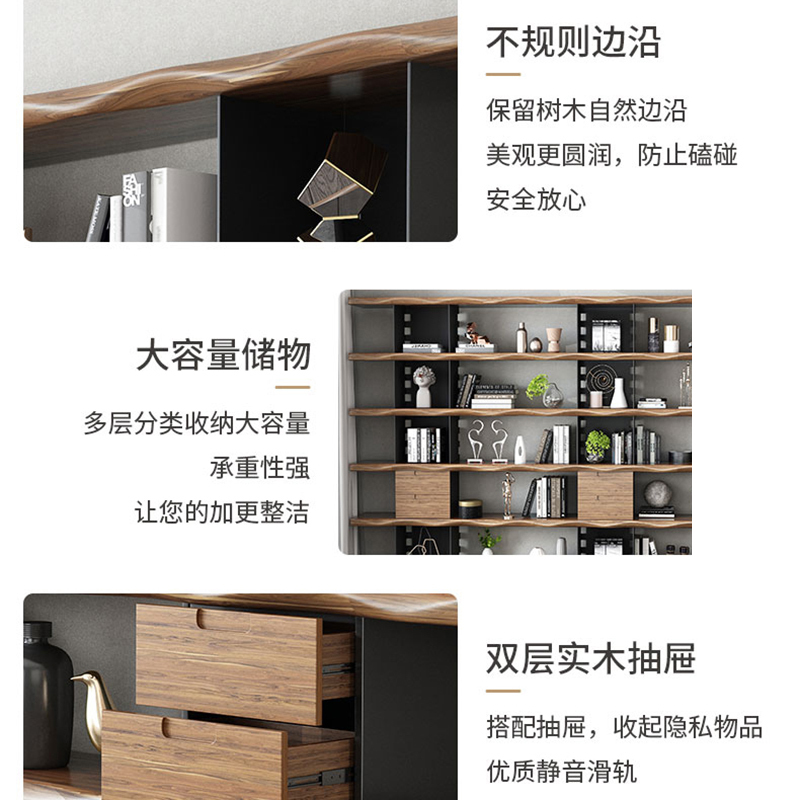鑫金虎书架落地满墙书架收纳置物架Q3 2000*350*2000mm高清大图