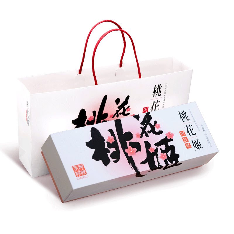 东阿阿胶 桃花姬阿胶糕210g/盒+20g*2/盒 阿胶膏 即食固元膏 DEEJ 官方旗舰店
