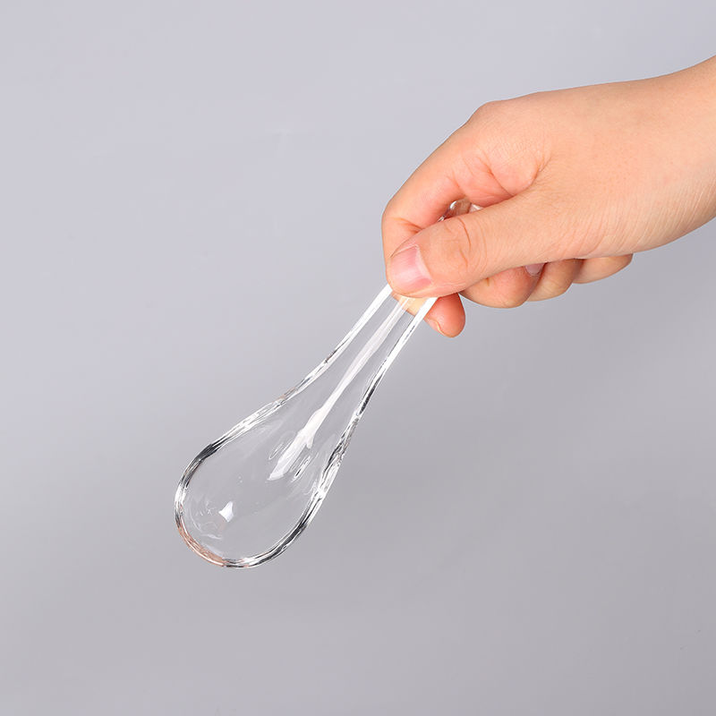 玻璃汤勺耐热调羹咖啡勺冰淇淋勺子饭勺水晶勺子家用勺餐厅店汤匙