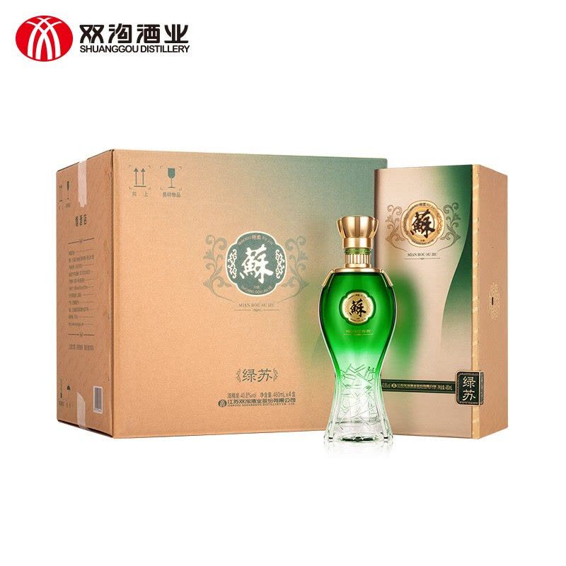 双沟 苏酒绿苏 浓香型白酒 40.8度 480ml 单瓶装图片