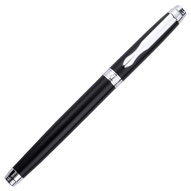 宝克（baoke）PC111 绅宝商务签字中性笔笔哑光纯金属精品笔 黑色0.7mm高清大图