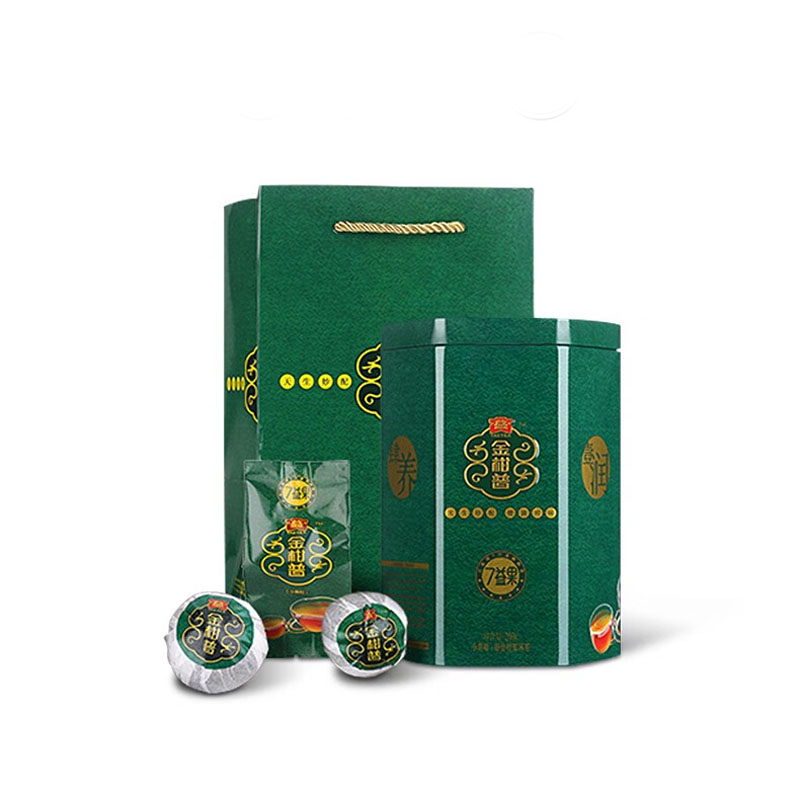 大益 小青柑 普洱茶 金柑普茶 陈皮新会 7益果小青柑 200g