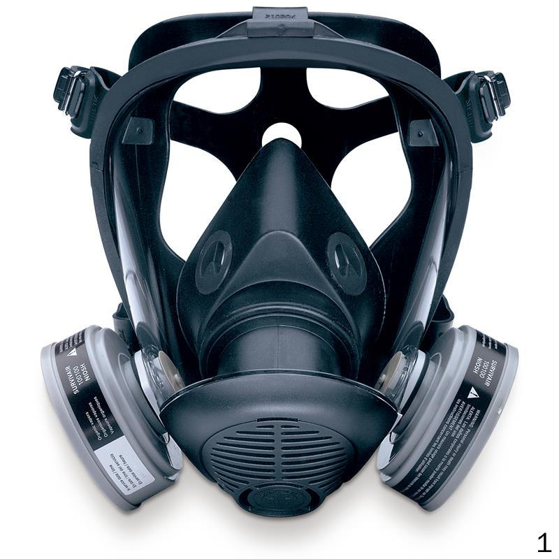 霍尼韦尔(Honeywell) 772000 OPTI-FIT 系列双滤盒硅胶全面罩 ( 大号) 1 只/盒 1个