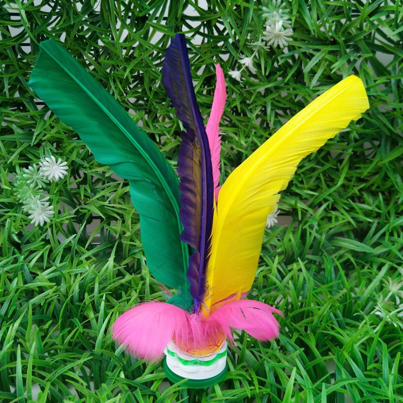 毽子鹅毛健身毽球儿童小比赛成人羽毛腱子幼儿园踢毽键子