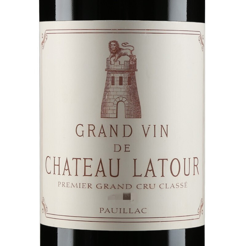 rp98分拉图古堡chateaulatour干红葡萄酒大拉图750ml拉图正牌2008年