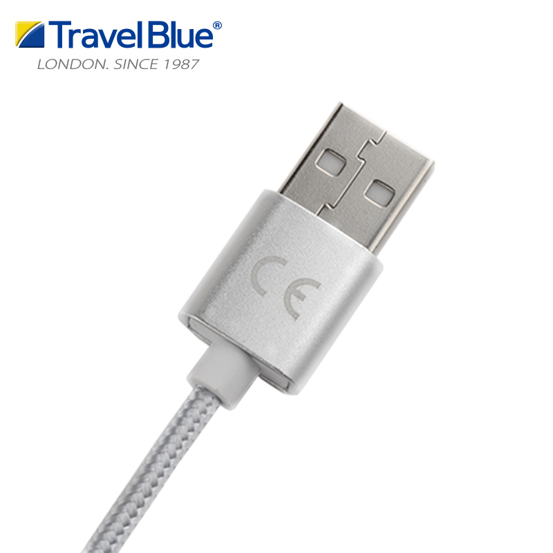 蓝旅(Travel Blue)Samsung微型USB2.0充电数据线984银色高清大图