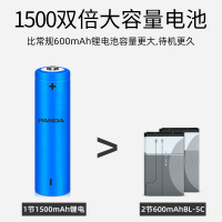 PANDA/熊猫S2插卡音箱收音机新款便携小音响播放器老人广播唱戏机 蓝色