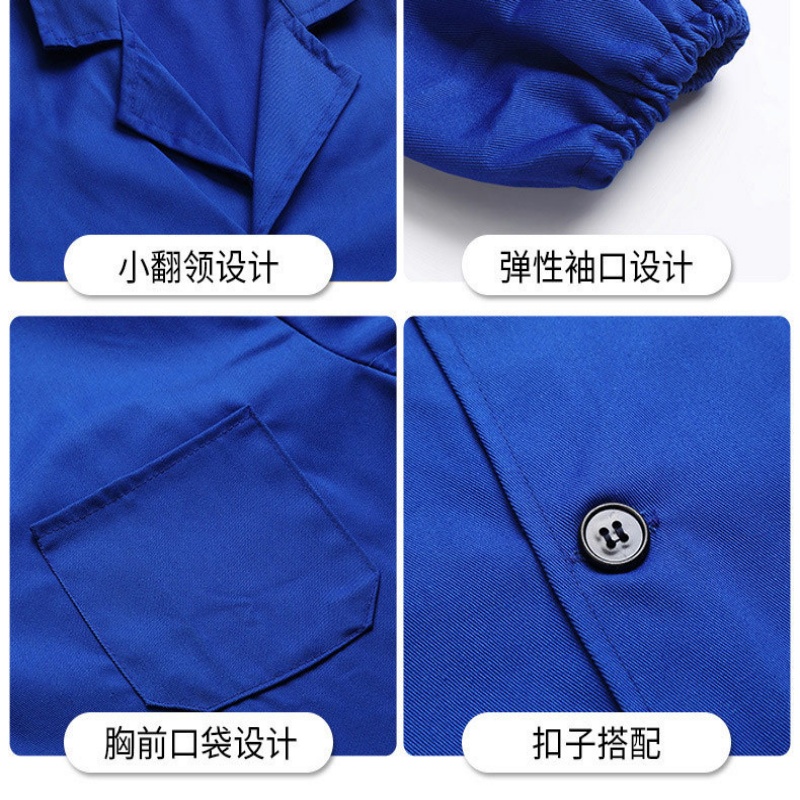 珂攸洋劳保大褂工作服枣红色160-190码件高清大图