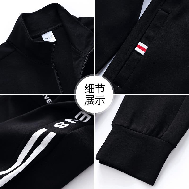 运动套装女春秋2022新款女装时尚休闲卫衣三件套韩版户外跑步服团购外套图片