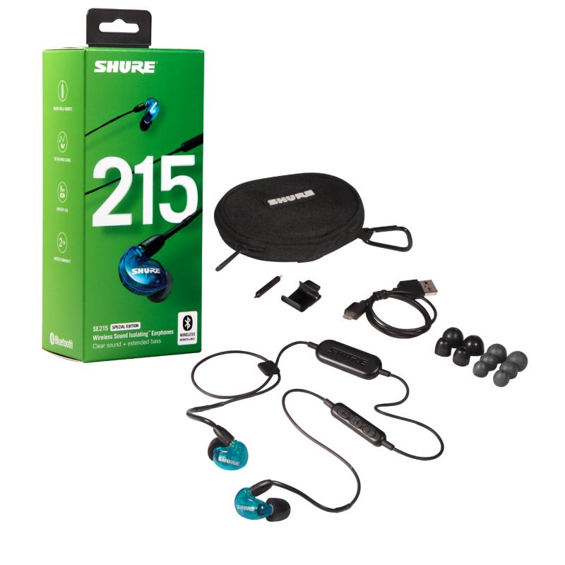 Shure/舒尔 SE215-BT1无线蓝牙音乐耳机 入耳式运动蓝牙挂耳式塞