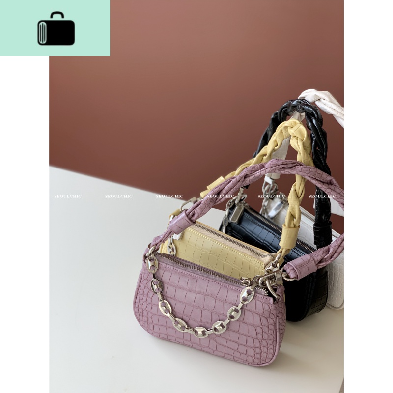 小众时髦腋下包2020新款时尚设计感肩带单肩斜挎法棍包NEWLAKE高清大图