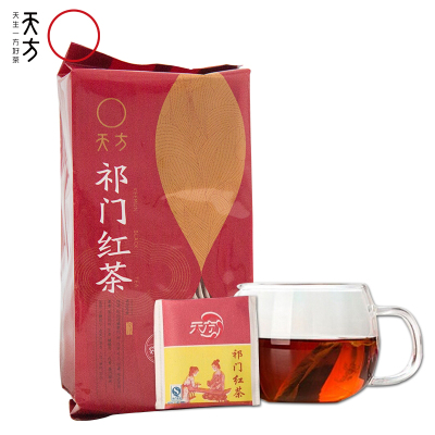 【中华特色】池州馆 天方祁门红茶 135g/袋装 小袋泡内含75小包 安徽天方茶叶 华东
