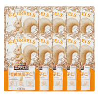 三只松鼠蟹黄味瓜子仁葵花籽仁即食小吃蟹黄瓜子仁205g*10袋