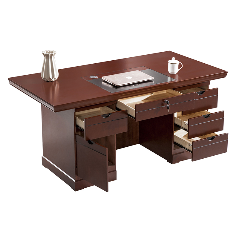 寻木匠14米单人办公桌简约现代台式电脑桌16油漆老板桌12职员写字台