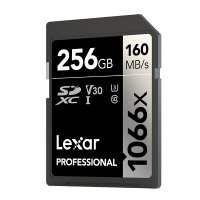 雷克沙(Lexar)256GB SD卡1066X高速U3 V30读160MB/s写120MB/s单反微单相机内存卡存储卡
