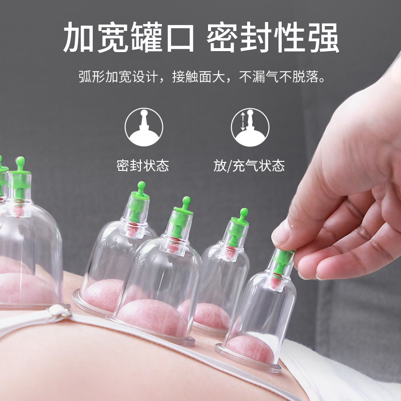 富林(FOLEE) 拔罐器(器械)B001A-24 真空拔罐器 家用抽气式套装气罐玻璃美容院专用拔火罐拨罐祛湿磁疗便携式