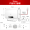 美的纤薄扁桶电热水器家3200W速热智能家电小体积防碰头 扁桶小体积