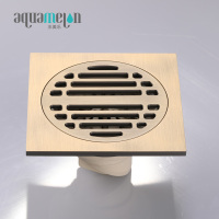 水美乐aquamelon 海纳百川款精铜加厚防臭防虫地漏大排量可拆卸卫生间淋浴厨房浴室洗衣机地漏淋浴地漏