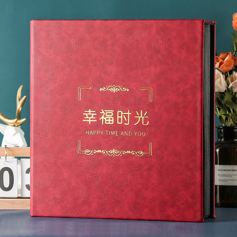 6寸800张过塑可放相册影集相册本纪念册插页式大容量情侣家庭 三维工匠 6寸800张[似水流年]贵族灰
