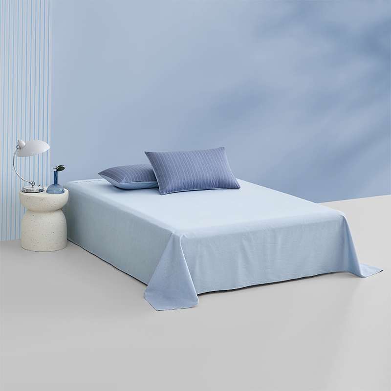 罗莱 碧海流云斜纹全棉四件套高清大图