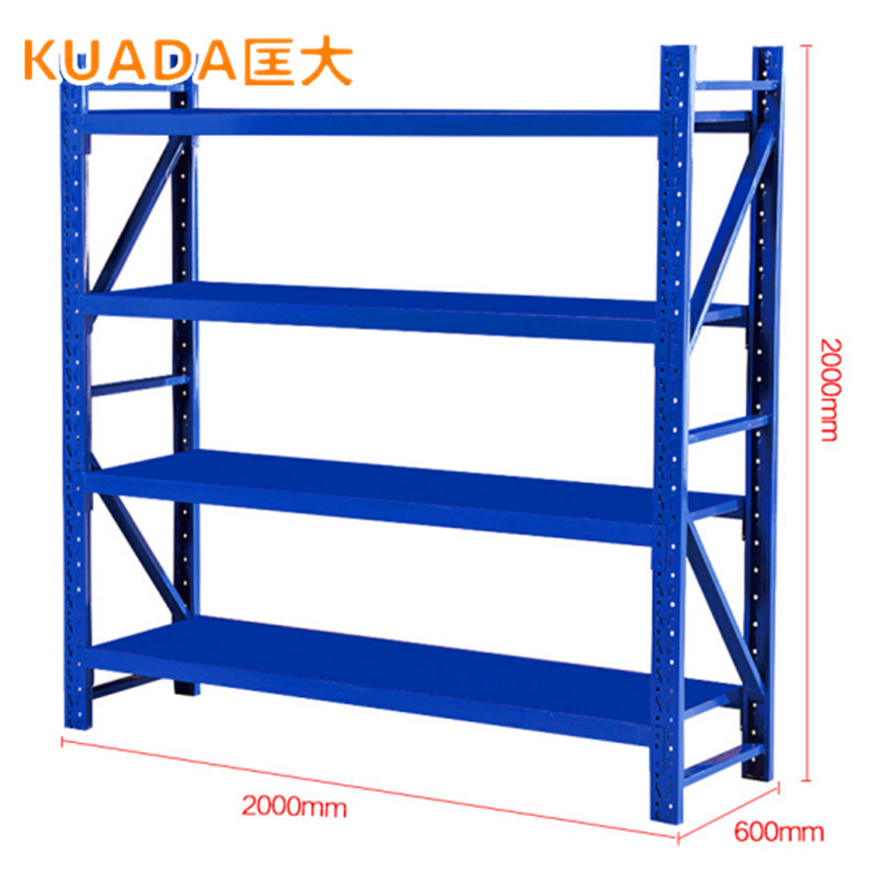 匡大货架多层仓储货架钢制置物架一组四层钢架KDH016高清大图