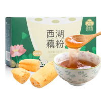 艺福堂 无添加蔗糖纯藕粉 手工西湖莲藕粉 杭州特产速溶代餐粉便携早餐300g