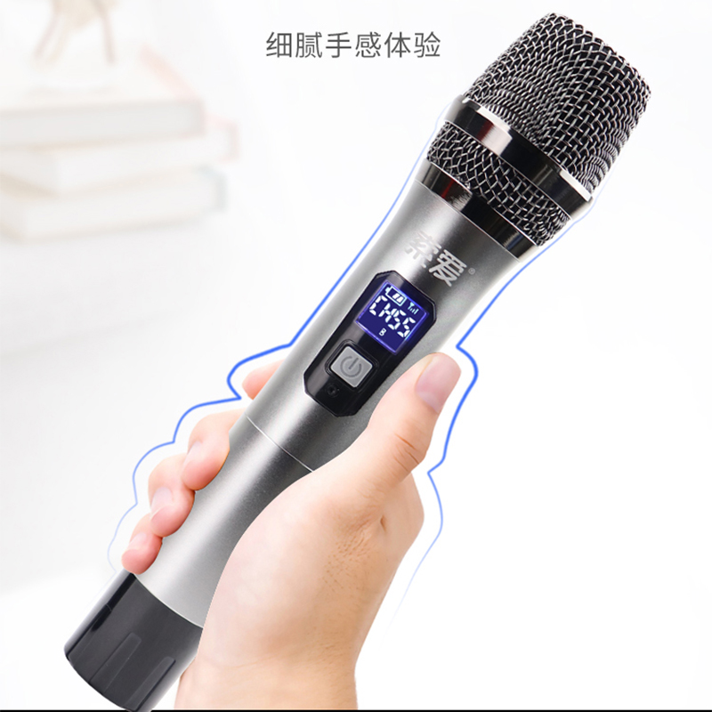 索爱(soaiy) SA-WK22 无线麦克风双话筒专业手持KTV唱歌演出舞台K歌会议通用家庭麦克风 一拖二高清大图