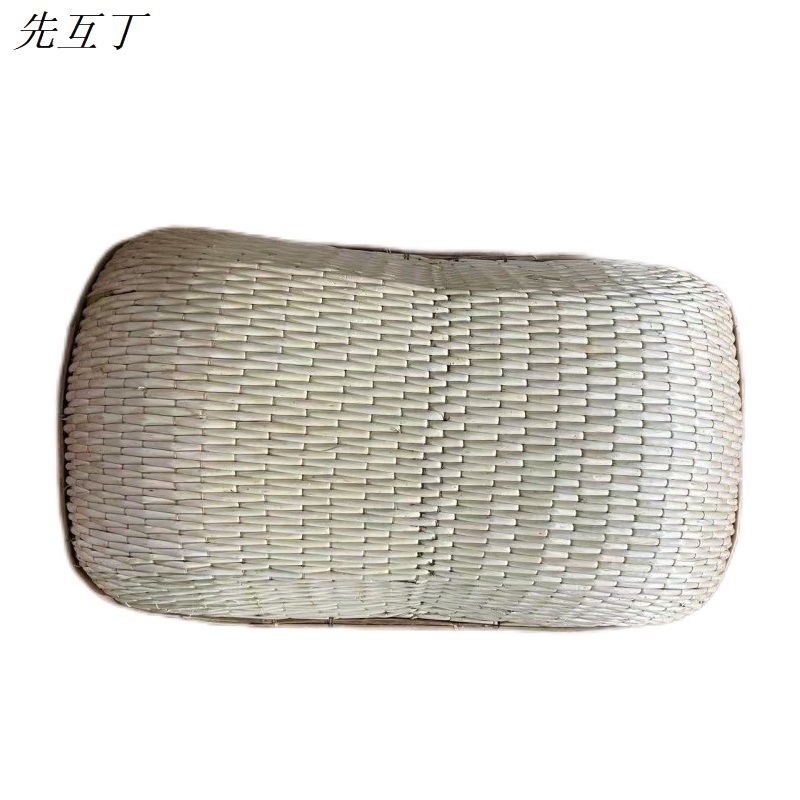 先互丁 手编馒头筐簸箩笸箩 66*36*14cm 个高清大图