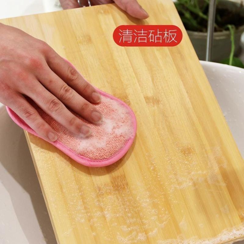 洗碗布海绵洗碗魔力擦百洁布刷碗神器厨房清洁去污双面洗碗布 1片装[不划算]推荐购买多片装_随机发个坏的