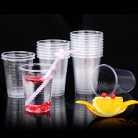 美丽雅 [250只]240ml加厚分享杯塑杯 PP材质一次性杯子塑料杯耐热不易变形
