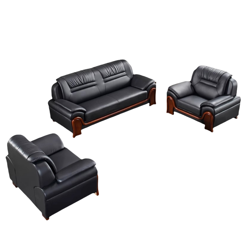 芙首泰商务沙发组合223*85*92cm(3+1+1)套高清大图