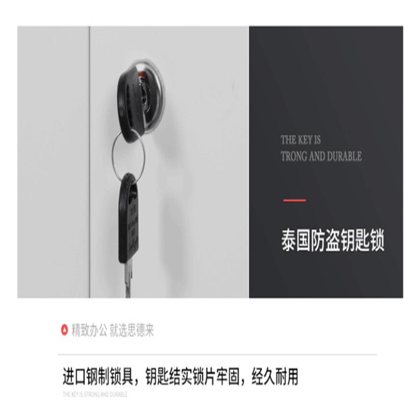 业飞QY-288资料档案柜带锁员工储物柜子高清大图