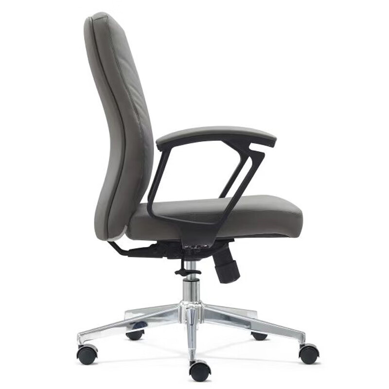 双朗 西皮办公椅 SL-058BX 620*670*1050mm 灰色 1张高清大图
