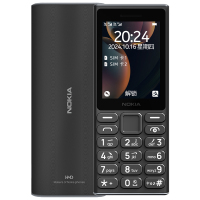 新品上市】诺基亚(NOKIA)108 4G语音播报老年手机老人机超长待机大字大声学生专用非智能按键2024新款正品 黑色