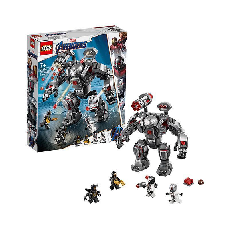 LEGO乐高 复仇者联盟大电影4系列 76124 战争机器重武装机甲 7岁+ 362颗粒