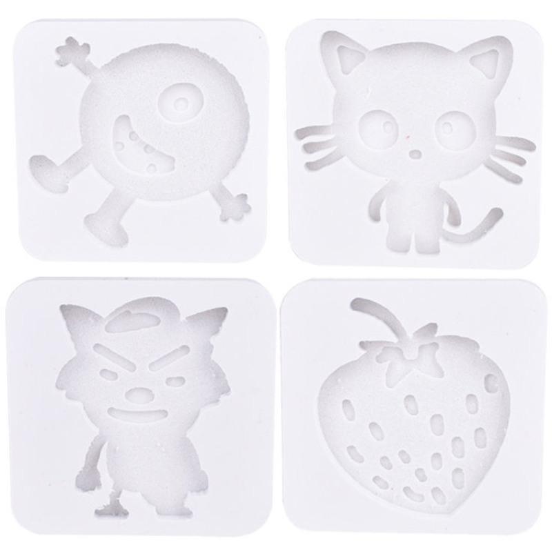 8CM蓝色塑料[不能选择] 8个[图案不重复] 魔幻水精灵水宝宝模具木头磨具雪弗板海洋宝宝手工制作材料加厚