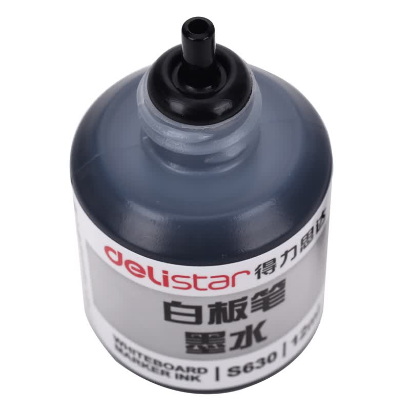 得力(deli) 白板笔墨水 S630 12ml 黑高清大图