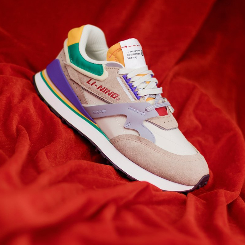 中国李宁001初心复古休闲鞋男2021走秀款经典情侣运动鞋女agcp3135